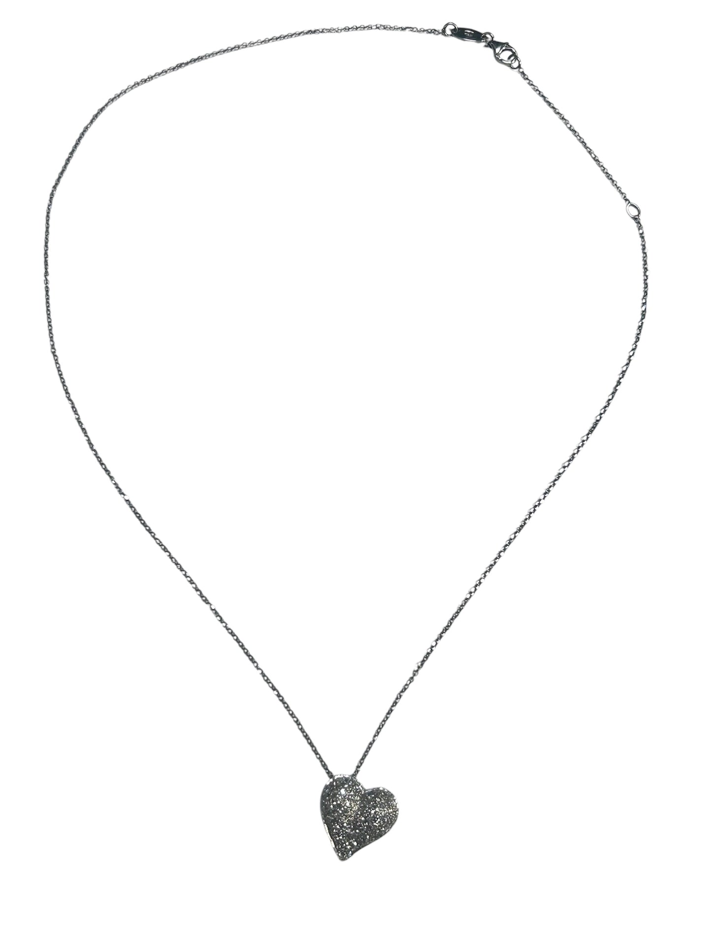 Collana con ciondolo Cuore diamanti